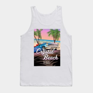 Crystal Beach Texas vacation poster Tank Top